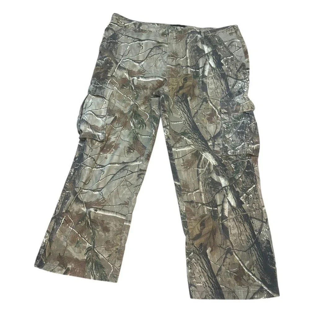 Vintage Realtree Camo Sweatpants Men XXL 46X30 Hardwood Y2K Baggy Wide Leg Retro